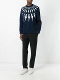 lightning bolt print sweatshirt