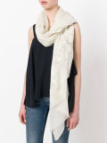 floral lace detail scarf