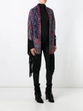 fringed embellished poncho