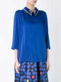 embellished collar blouse