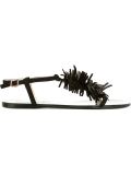 fringed flat sandals