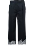 lace hem trousers