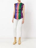 snake print iconic logo top