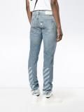 sprayed hem jeans 