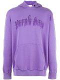logo print hoodie