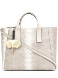 snakeskin effect tote 