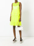 ruffle mesh dress
