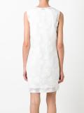 sheer detailing shift dress
