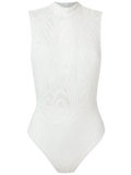 sheer panel swimsuit