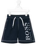 logo print swim shorts 