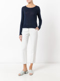 draped back jumper
