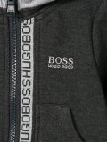 logo条纹连帽衫