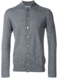 raised collar cardigan