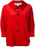 cropped sleeves jacket