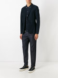 denim tapered trousers
