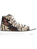 animal print hi-top sneakers