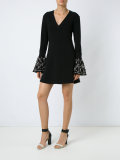 embellished flare dress