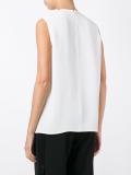 double-breasted buttoned tank