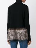 racoon trim cardigan 