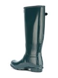 buckled knee length boots