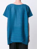double stripe pleats T-shirt