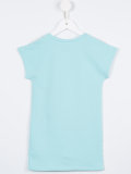 bow print T-shirt dress