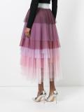 layered pleated skirt