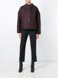 cropped oversized coat