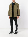 embroidered trim field jacket 