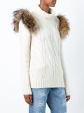 turtleneck cable knit pullover