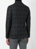 plaid single breasted blazer