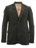 notched lapel ribbed blazer