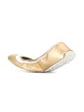 metallic ballerinas