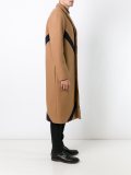 large plaid single breasted coat
