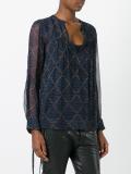 pattern print blouse