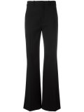 welt pockets flared trousers