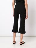 lace-up detailing flared trousers