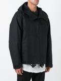 monkey print hooded jacket 