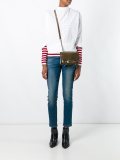 safety pin detail crossbody bag