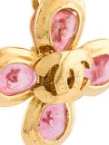 gripoix logo clip on earrings
