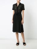 embellished panel shirt dress