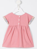 check sleeve dress