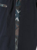 printed trim shorts 
