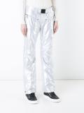 metallic effect trousers 