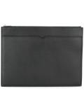top zip flat clutch