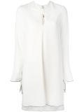 knotted front shift dress