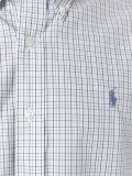 plaid button-down shirt