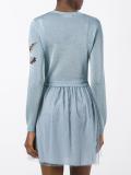 bird motif dress