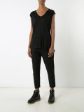 asymmetric button trousers