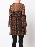 floral print sheer dress